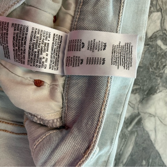 Mother denim jeans The Pixie Tomcat Ankle in Pina Colada Paradise sz 33 - Picture 8 of 11